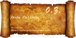 Onda Zelinda névjegykártya